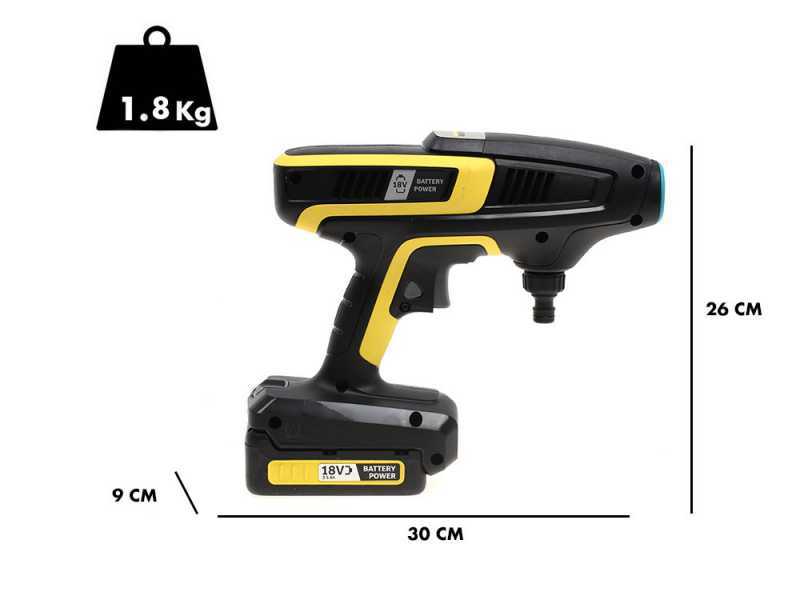 Pistolet de nettoyage Karcher KHB 6 Battery avec batterie 18V 2.5ah - batterie et chargeur de batterie inclus