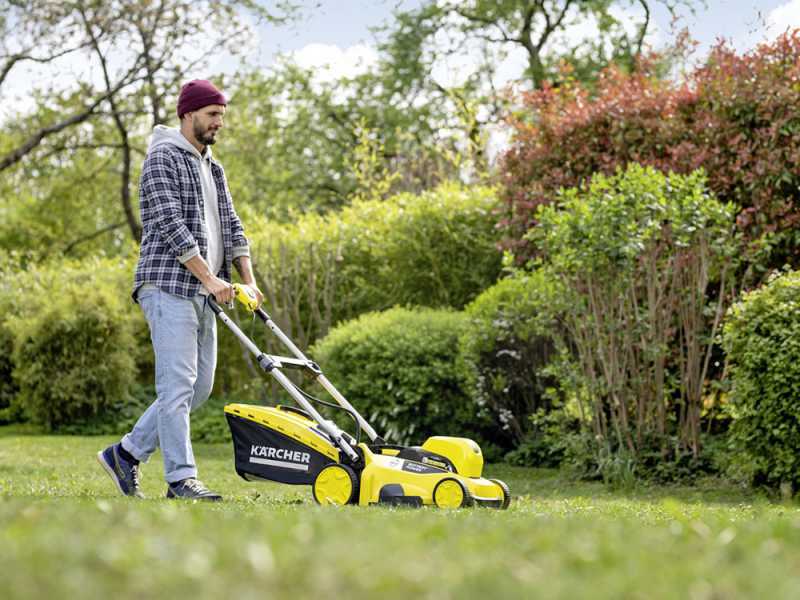 Tondeuse &eacute;lectrique &agrave; batterie Kacher LMO 36-40 - MACHINE SEULE - BATTERIE ET CHARGEUR NON INCLUS