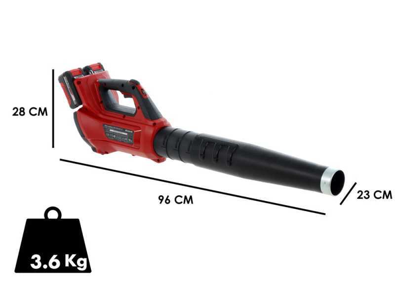 Souffleur &agrave; feuilles TURBO Einhell GE-LB 36/210 Li E - 36V - 2x 18V 4Ah