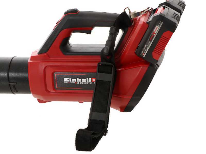 Souffleur &agrave; feuilles TURBO Einhell GE-LB 36/210 Li E - 36V - 2x 18V 4Ah