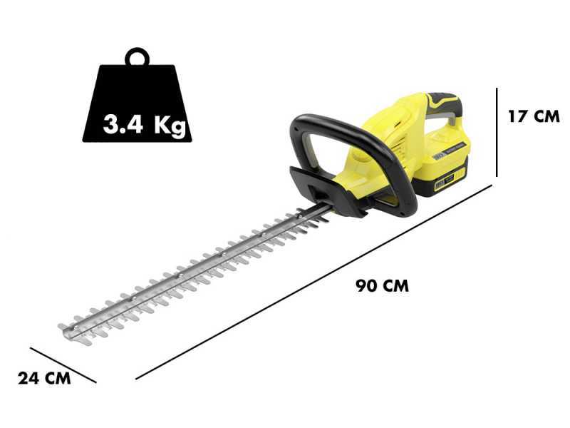 Taille-haie &agrave; batterie Karcher HGE 18-45 - lame de 45 cm - 18 V