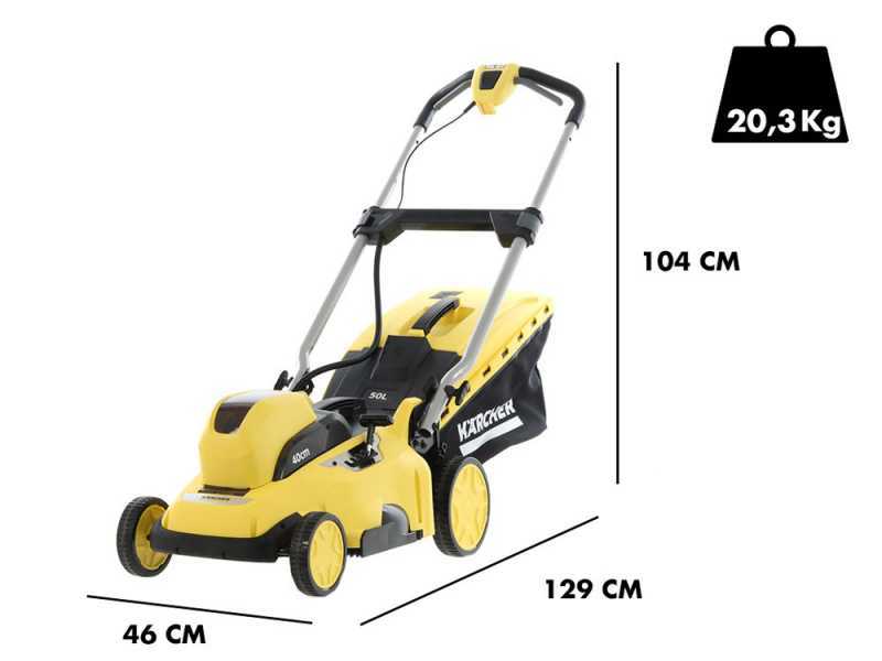 Tondeuse &eacute;lectrique &agrave; batterie Kacher LMO 36-40 - Avec bac de ramassage