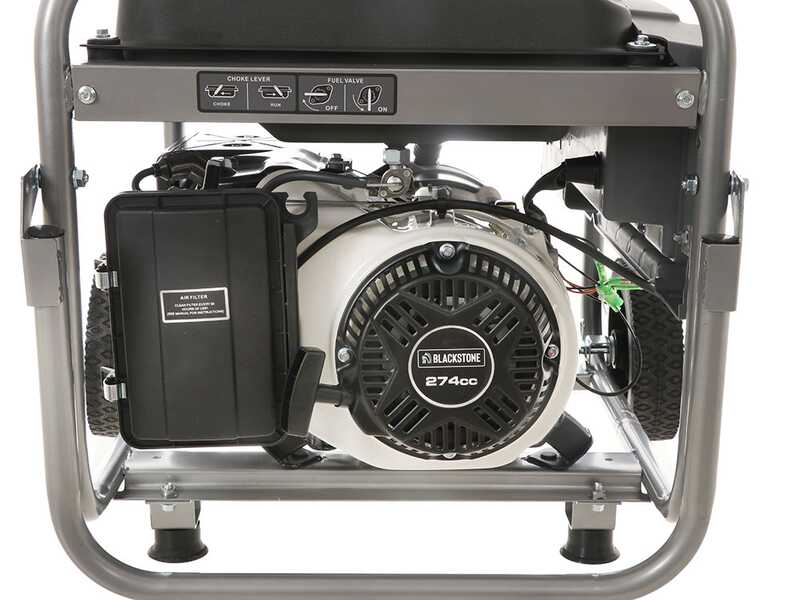 BlackStone BG 6050 - Groupe &eacute;lectrog&egrave;ne sur chariot &agrave; essence avec AVR 4.3 kW - Continue 4 kW Monophas&eacute;