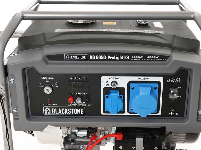 BlackStone BG 6050 - Groupe &eacute;lectrog&egrave;ne sur chariot &agrave; essence avec AVR et dem.&eacute;lectrique 4.3 kW - Continue 4 kW Monophas&eacute;