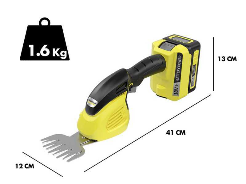 Karcher GSH  18-20 - Cisaille &agrave; gazon &agrave; batterie - Sculpte-haie