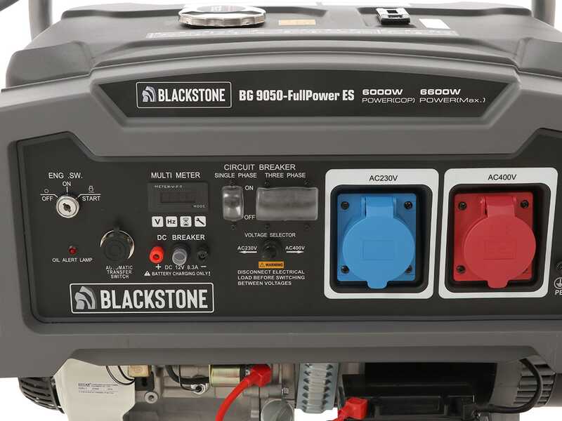 Blackstone BG 9050 - Groupe &eacute;lectrog&egrave;ne sur chariot &agrave; essence avec AVR 6.6 kW - Continue 6 kW Full-Power