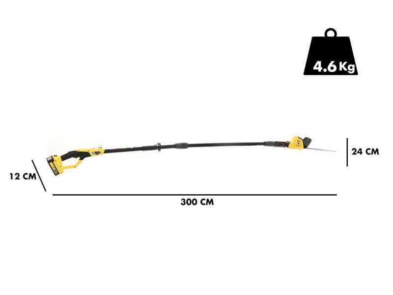 Taille-haie &agrave; batterie t&eacute;lescopique Karcher PHG 18-45 - MACHINE SEULE - BATTERIE ET CHARGEUR NON INCLUS