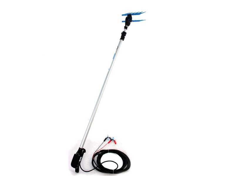 Campagnola Elektra 185-270 cm Perche t&eacute;lescopique - Peigne vibreur &eacute;lectrique &agrave; batterie