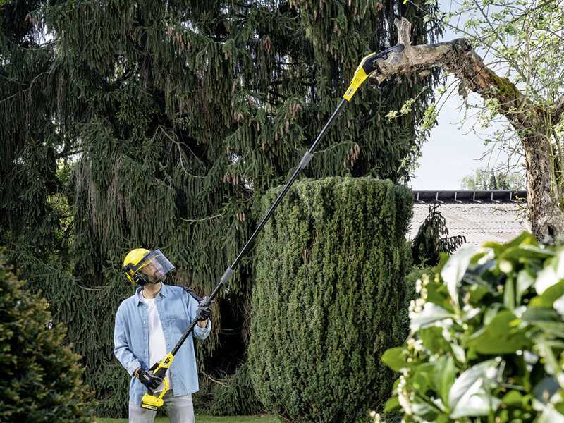 Karcher PSW 18-20 - &Eacute;lagueuse &agrave; batterie avec perche t&eacute;lescopique - SANS BATTERIE NI CHARGEUR