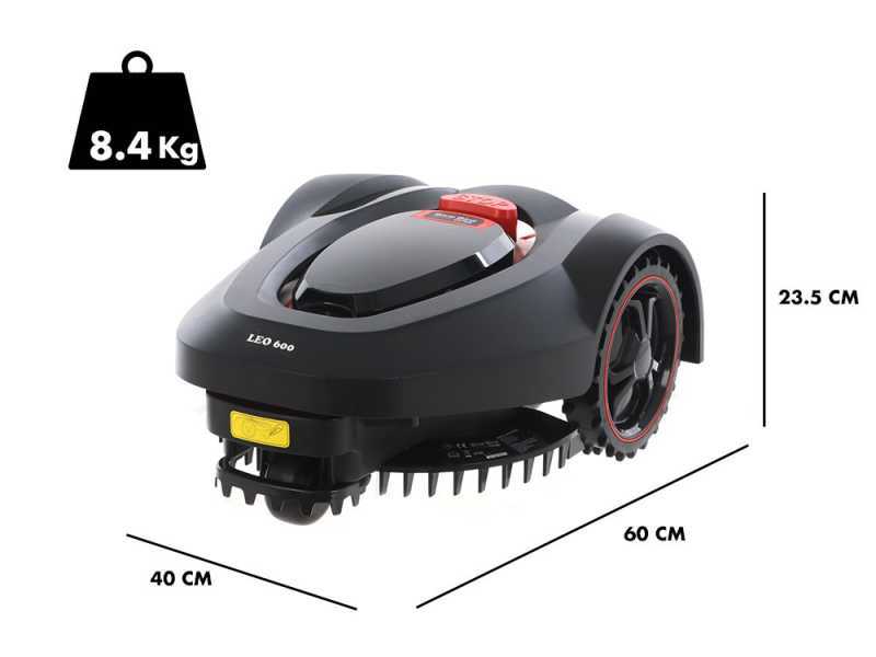 Blue Bird LEO 600 - Robot tondeuse avec fil p&eacute;riph&eacute;rique - Batterie au lithium 28V 2 Ah