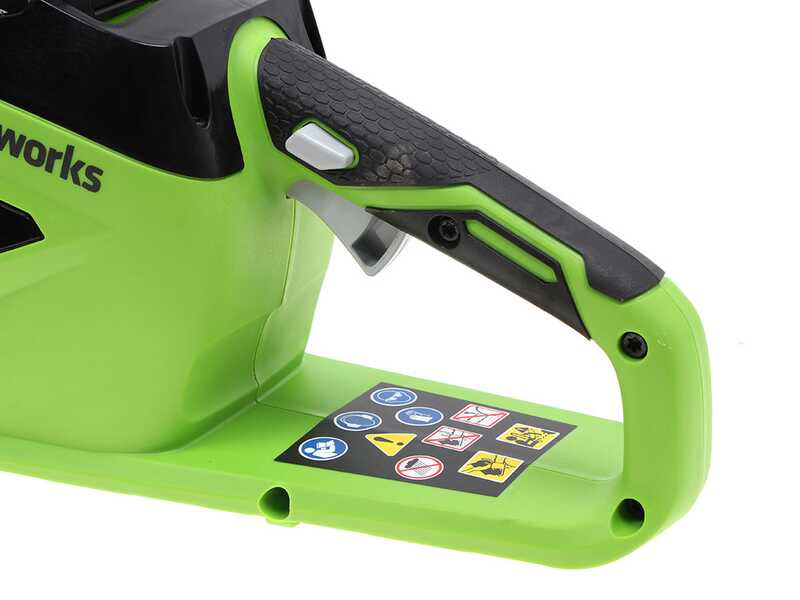 Greenworks GD40CS15 40V  - Tron&ccedil;onneuse &agrave; batterie - Guide 35 cm - SANS BATTERIE NI CHARGEUR