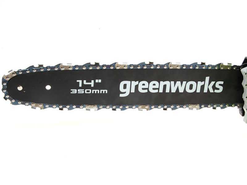 Tron&ccedil;onneuse &eacute;lectrique Greenworks GD40CS15 40V - Barre 35 cm - Batterie 4Ah