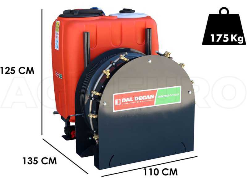 Dal Degan VOLKAN 300L - Atomiseur port&eacute; avec raccord tracteur pour pulv&eacute;risation - pompe APS 51