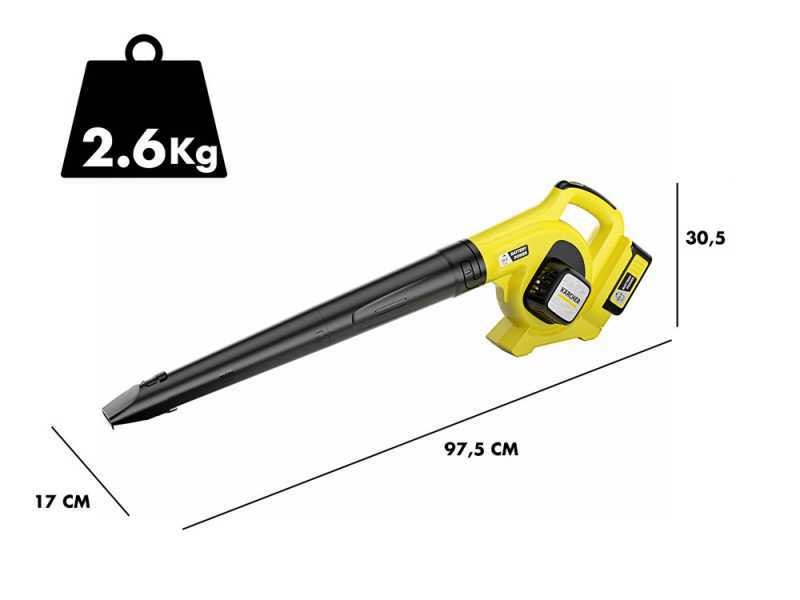 Souffleur &eacute;lectrique au lithium &agrave; batterie Karcher LBL 4 - 36 V