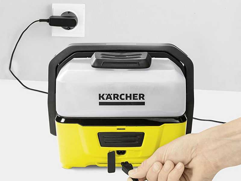 Nettoyeur &agrave; pression &agrave; eau froide portatif - batterie au lithium OC3 Karcher - r&eacute;servoir de 4L