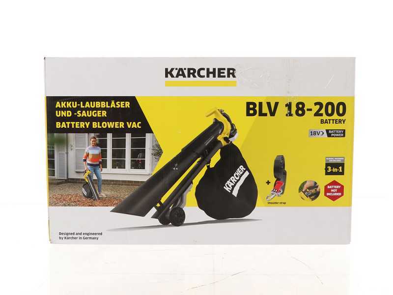 Souffleur aspirateur pour feuilles &agrave; batterie Karcher BLV 18-200
