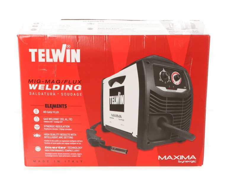 Poste &agrave; souder inverter &agrave; fil Telwin Maxima 190 Synergic - pour MIG-MAG/FLUX/BRAZING
