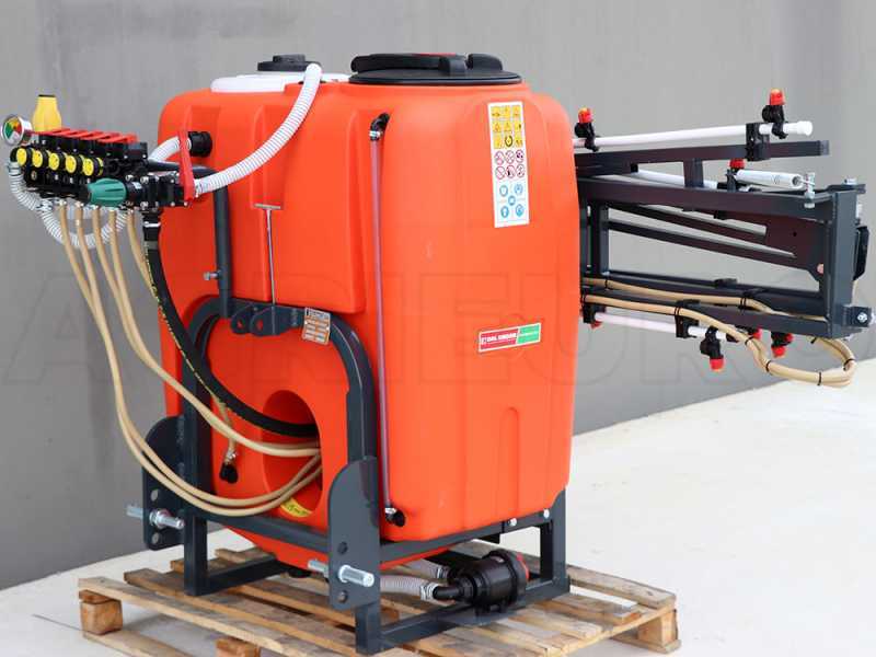 Dal Degan MANDA 300L - Pulv&eacute;risateur pour d&eacute;sherbage &agrave; tracteur - Cuve 300L - Barre 10 m - Pompe BP 60K