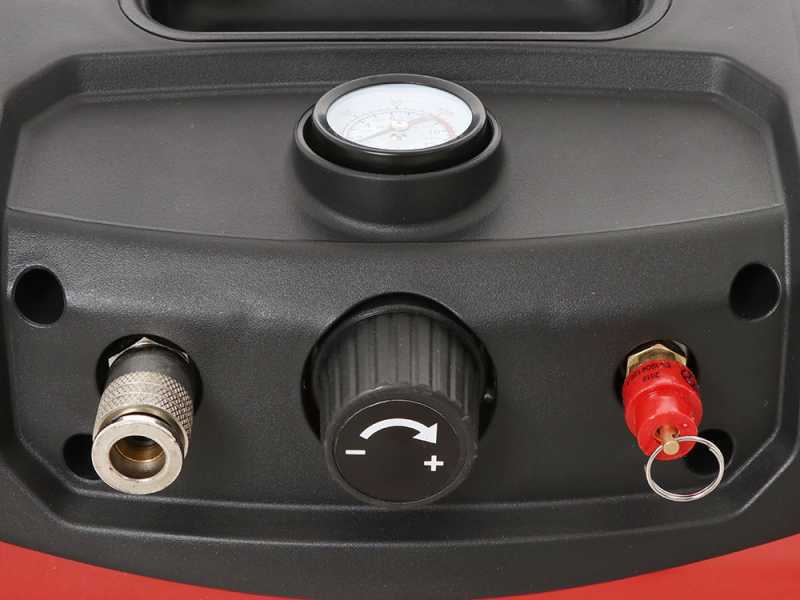 Mini-Compresseur d'air &eacute;lectrique portatif FIAC CUBY 6/1110 - R&eacute;servoir de 6 litres - Moteur oilless de 1,5 HP