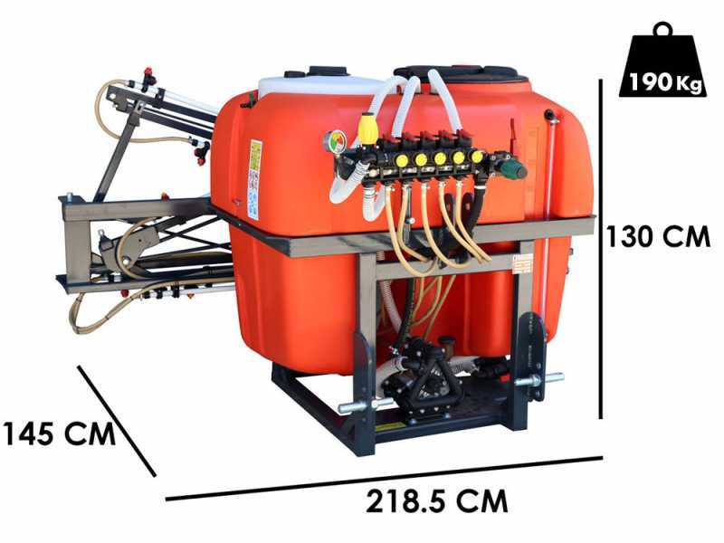 Dal Degan MANDA EXTRA 400L - Pulv&eacute;risateur &agrave; tracteur - Rampe d&eacute;sherbage 12 m - Pompe Comet BP 125K
