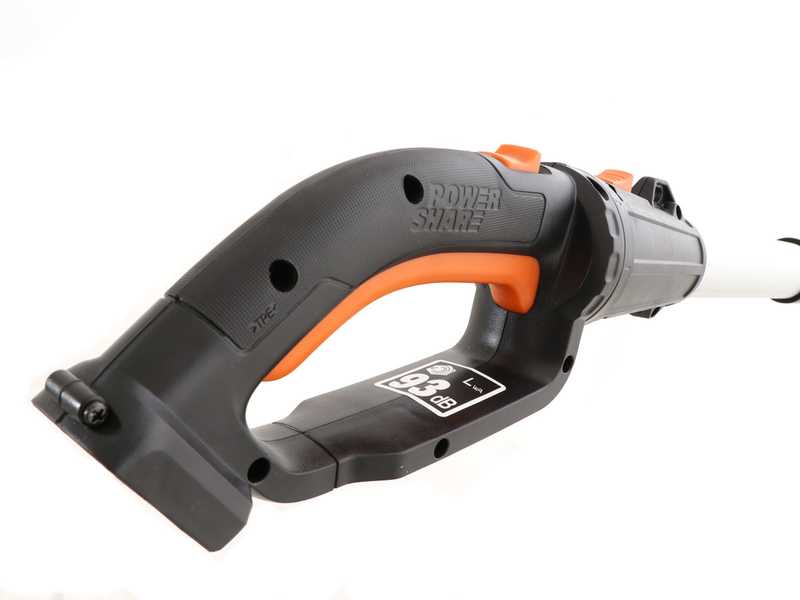 Perche &eacute;lagueuse &agrave; batterie - Perche t&eacute;lescopique Worx WG349E.9 - 20V - prolongeable jusqu'&agrave; 4 m  - PERCHE &Eacute;LAGUEUSE SEULE - SANS BATTERIE  ni CHARGEUR