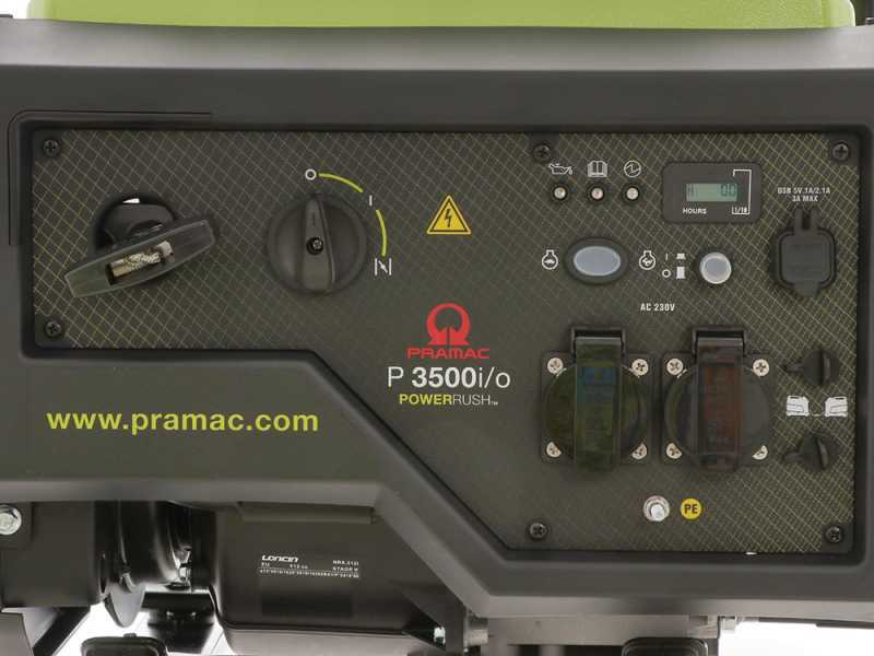 Pramac P3500I/O - Groupe &eacute;lectrog&egrave;ne inverter 3.3 kW monophas&eacute;