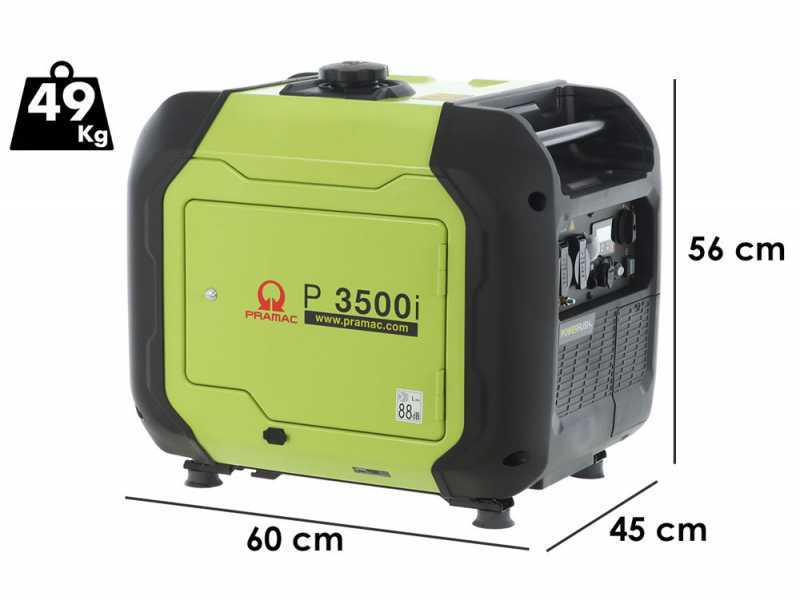 Pramac P3500I - Groupe &eacute;lectrog&egrave;ne inverter 3.3 kW monophas&eacute; insonoris&eacute;