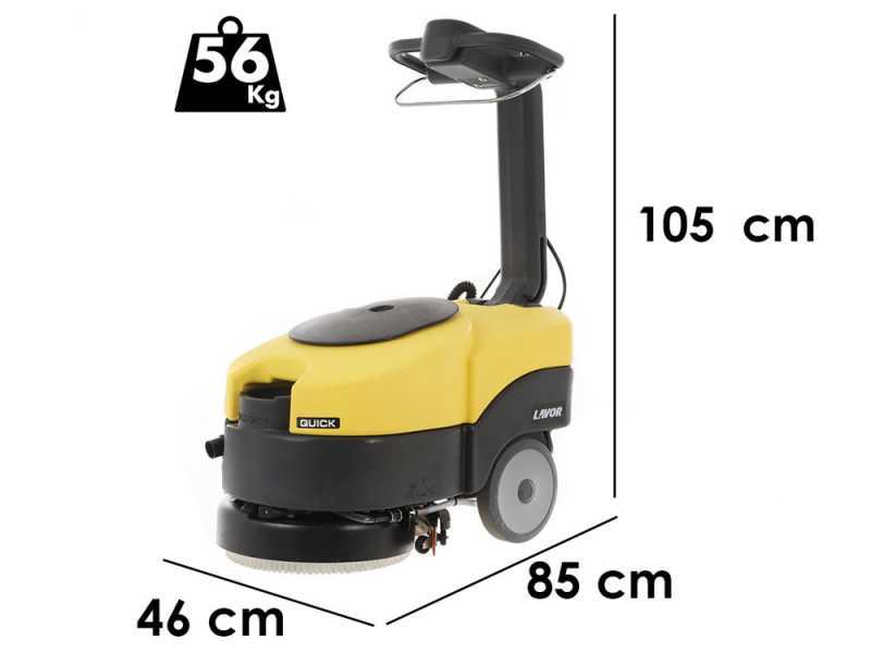 Lavor L1 36B - Laveuse de sols &agrave; batterie sans-fils - 3 en 1 : lave, s&egrave;che et aspire