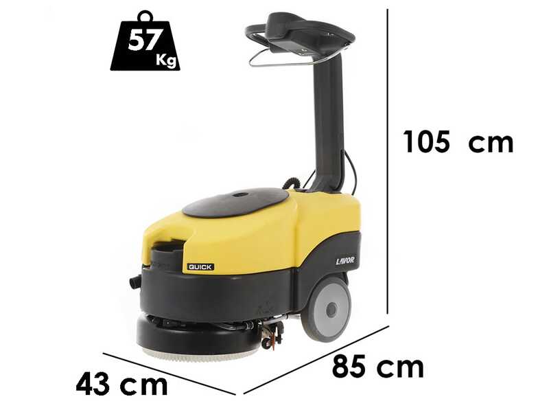 Lavor L1 36B - Laveuse de sols &agrave; batterie sans-fils - 3 en 1 : lave, s&egrave;che et aspire