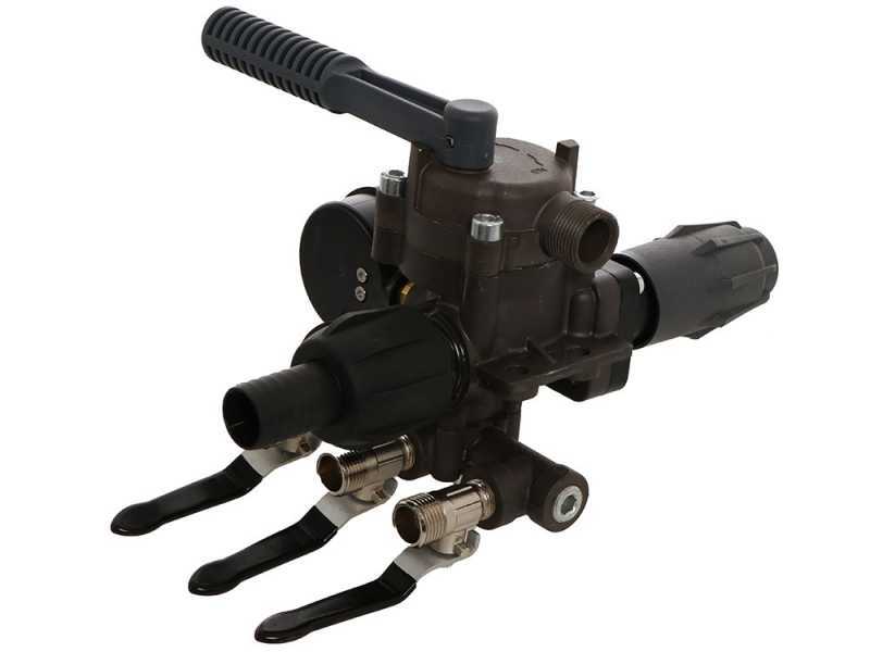 Groupe de commande Comet HPR 2 &agrave; 3 voies 150 l/min r&eacute;gulation haute pression, moyenne et basse pression