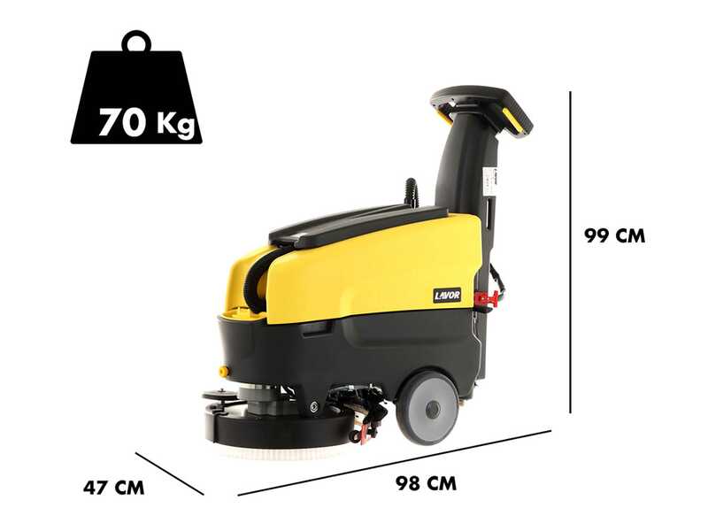 Autolaveuse lave et s&egrave;che Lavor L1.5 36B - Laveuse de sol - 24 V de 33 Ah