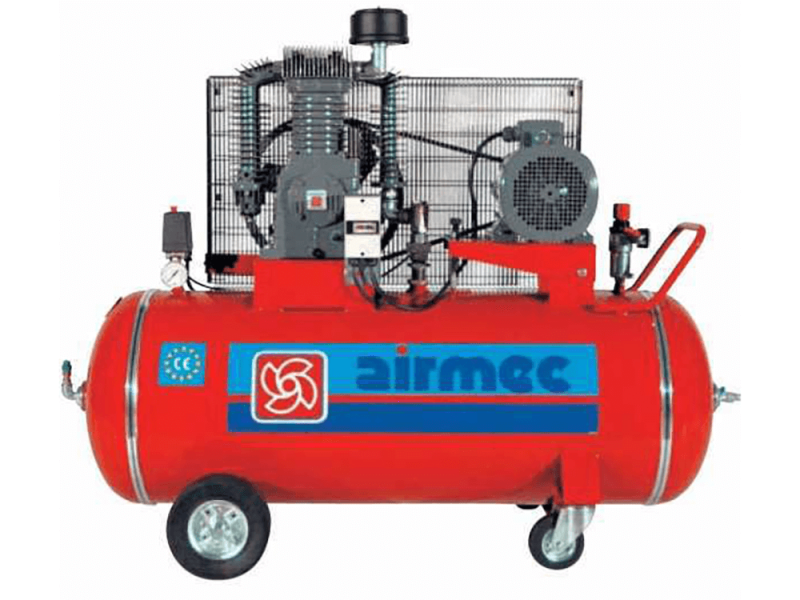 Compresseur &agrave; courroie Airmec CR 305 moteur &eacute;lectrique triphas&eacute; - r&eacute;servoir lt 270