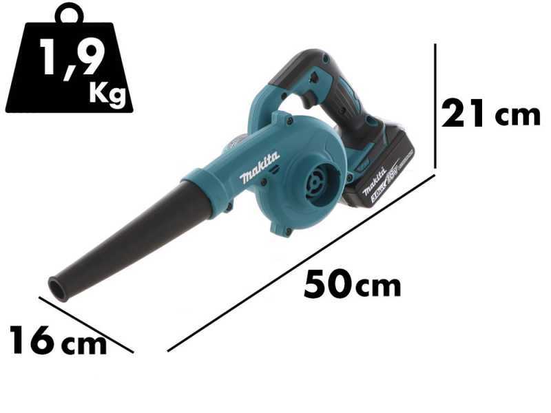 Souffleur &eacute;lectrique &agrave; batterie Makita Dub185 - avec batterie de 3Ah/18V