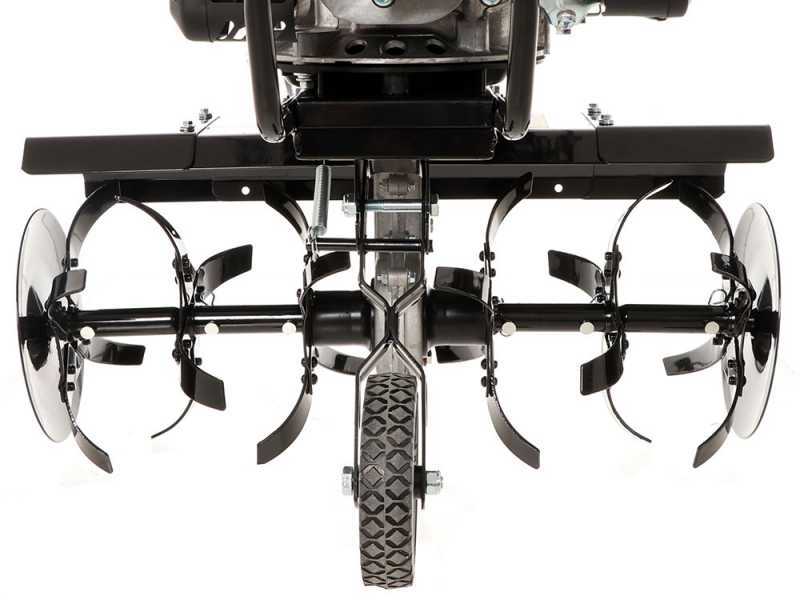 Motobineuse GeoTech GT 430 avec moteur OHV 5.5 HP &agrave; essence de 161 cm3 - 1 vitesse avant