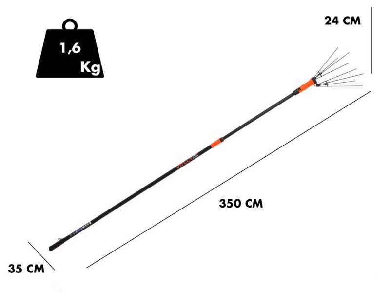 Peigne vibreur &agrave; batterie Jolly V12 BASE - 170/310cm