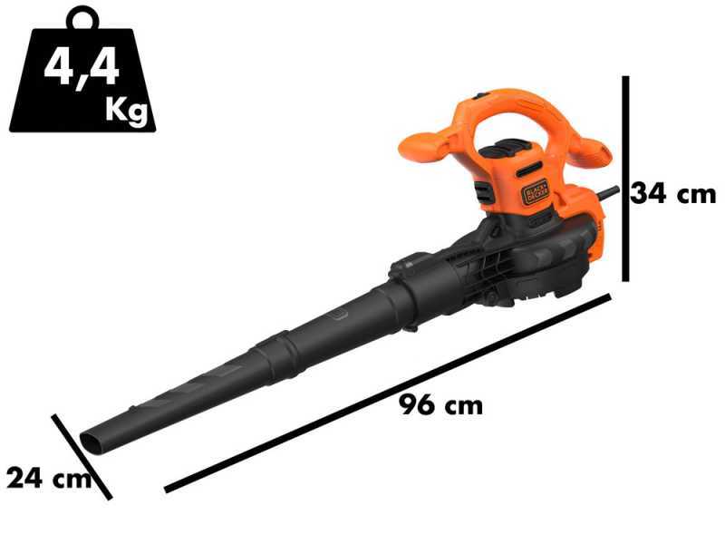 Black &amp; Decker BEBLV260 - Souffleur aspirateur &eacute;lectrique &agrave; feuilles 3 en 1