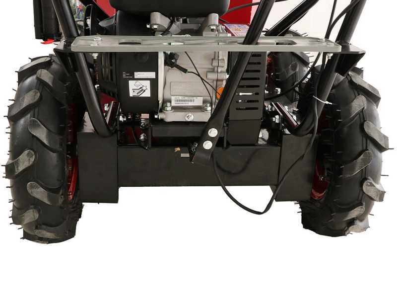 Brouette &agrave; moteur GeoTech Pro GEOTRAK 400 - benne dumper 400 kg  -  4 roues motrices
