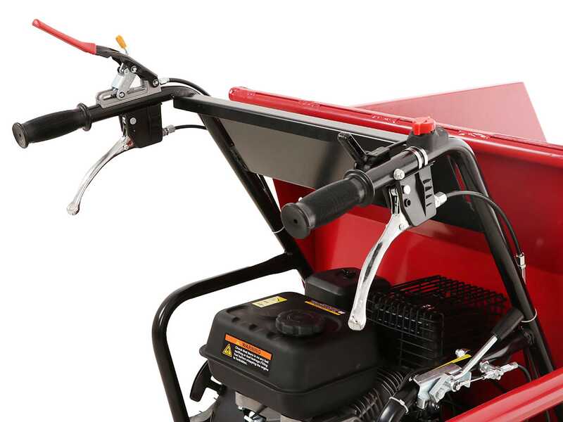 Brouette &agrave; moteur GeoTech Pro  GEOTRAK 500 - benne dumper 500 kg - 6 roues motrices