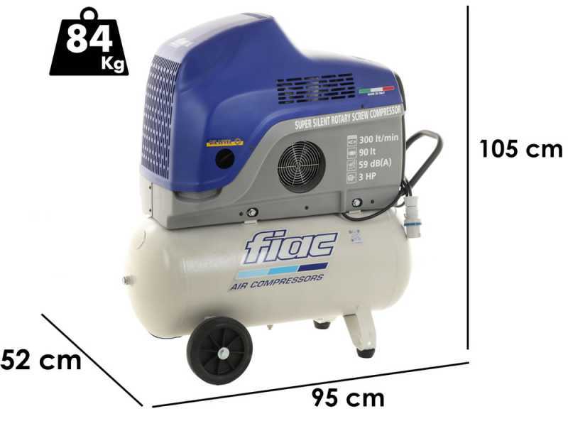 Fiac New Silver 3/90 - Compresseur rotatif &agrave; vis - Pression max 9 bars