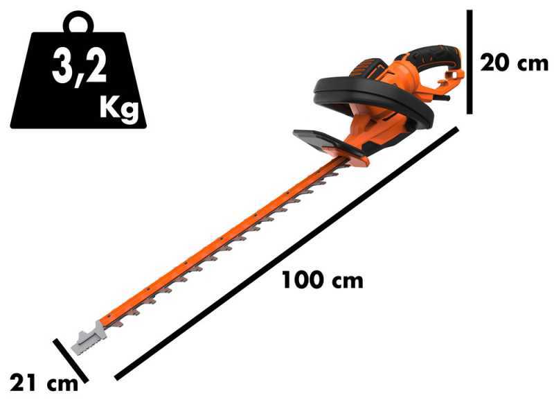 Black &amp; Decker BEHTS551-QS - Taille-haie &eacute;lectrique avec lame de 60 cm - 650W 
