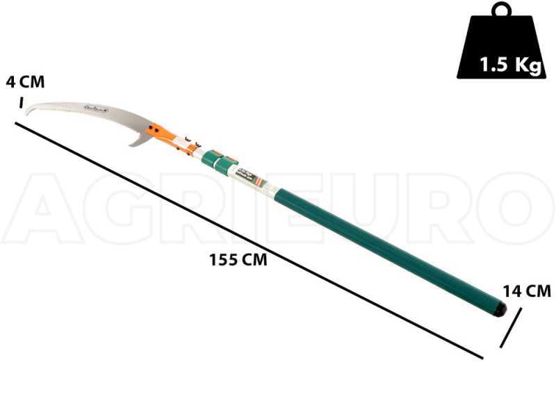 Scie de jardin sur perche t&eacute;lescopique GeoTech 2.5m STP-250