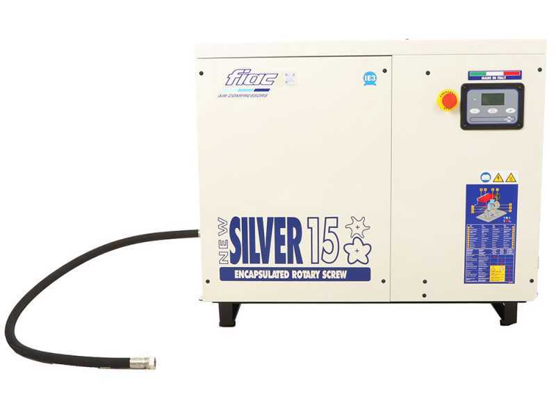 Fiac New Silver 15 - Compresseur rotatif triphas&eacute; &agrave; vis silencieux - Moteur 15 HP 