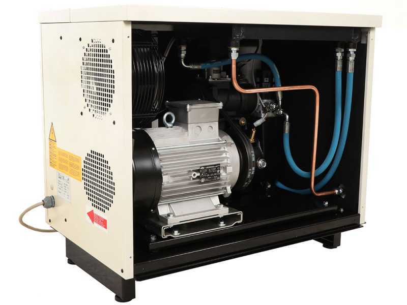 Fiac New Silver 15 - Compresseur rotatif triphas&eacute; &agrave; vis silencieux - Moteur 15 HP 