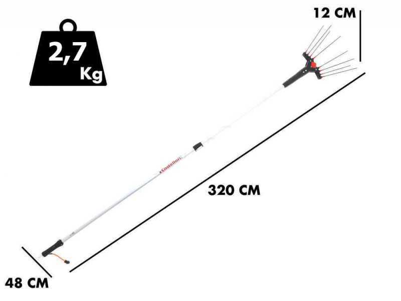 Peigne vibreur &eacute;lectrique &agrave; batterie Castellari Vertigo L 12V 240 - 320 cm