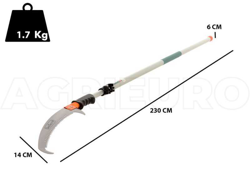 Scie de jardin sur perche t&eacute;lescopique GeoTech 5.0m - Lame amovible STP-500A