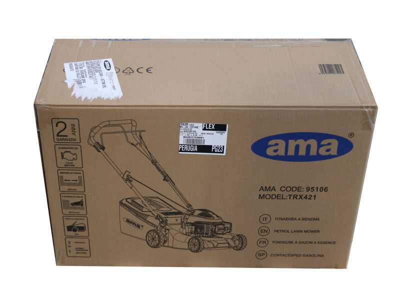 Tondeuse manuelle Ama TRX 421 - 3en1: ramassage + &eacute;jection arri&egrave;re + mulching