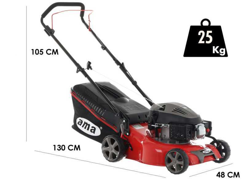 Tondeuse manuelle Ama TRX 421 - 3en1: ramassage + &eacute;jection arri&egrave;re + mulching