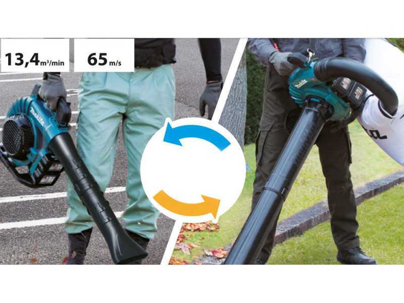 Aspirateur souffleur &agrave; feuilles Makita DUB363 36V 2 Batteries 18V 5Ah incluses