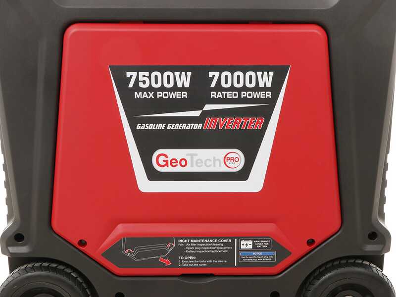 Geotech-Pro PTGA 9000 - Groupe &eacute;lectrog&egrave;ne &agrave; essence sur roues inverter insonoris&eacute; 7.5 kW - Continue 7 kW Monophas&eacute;
