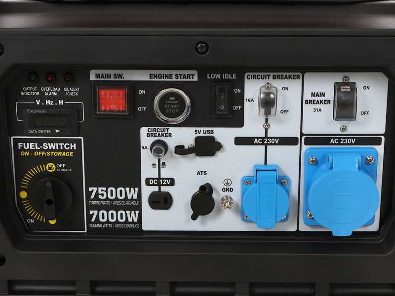 Geotech-Pro PTGA 9000 - Groupe &eacute;lectrog&egrave;ne &agrave; essence sur roues inverter insonoris&eacute; 7.5 kW - Continue 7 kW Monophas&eacute;